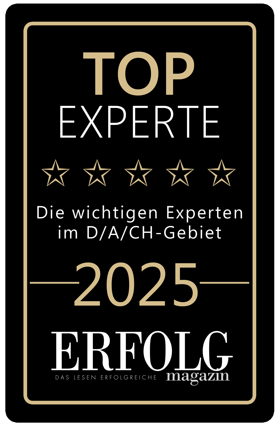 Top Experte 2025 – ERFOLG Magazin · Kevin Huber