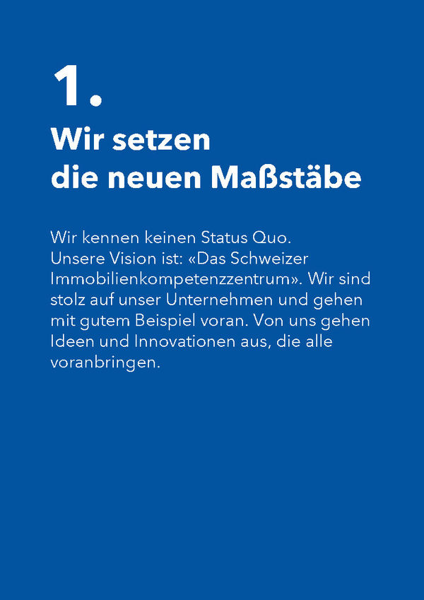 Unternehmenswerte – Seite 1