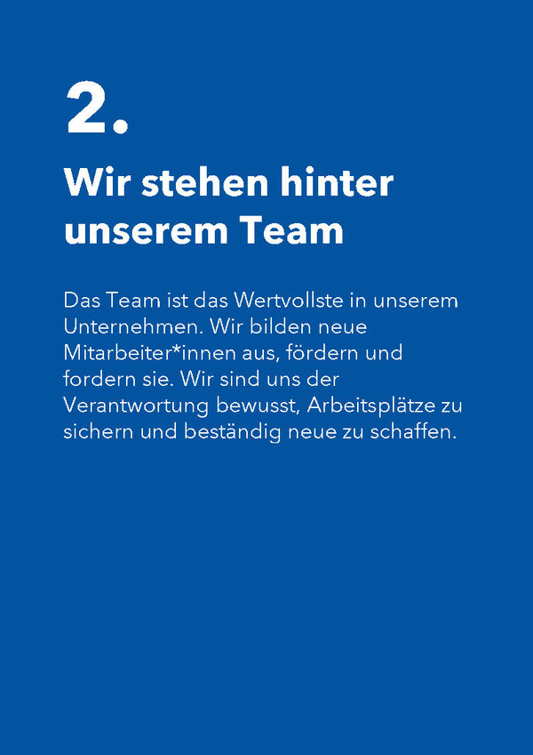 Unternehmenswerte – Seite 2