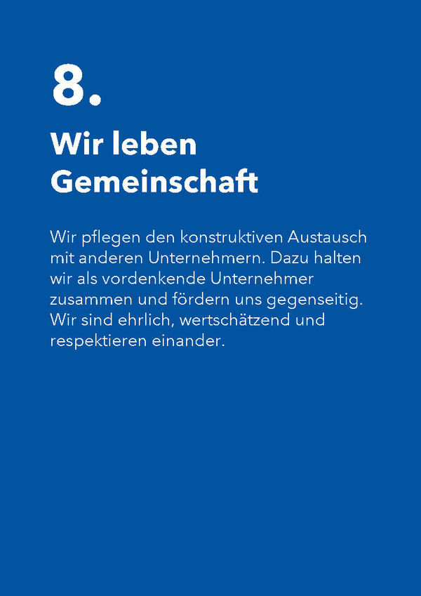 Unternehmenswerte – Seite 8